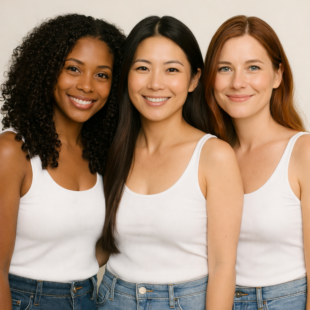 3 women with hair toppers nomardic
