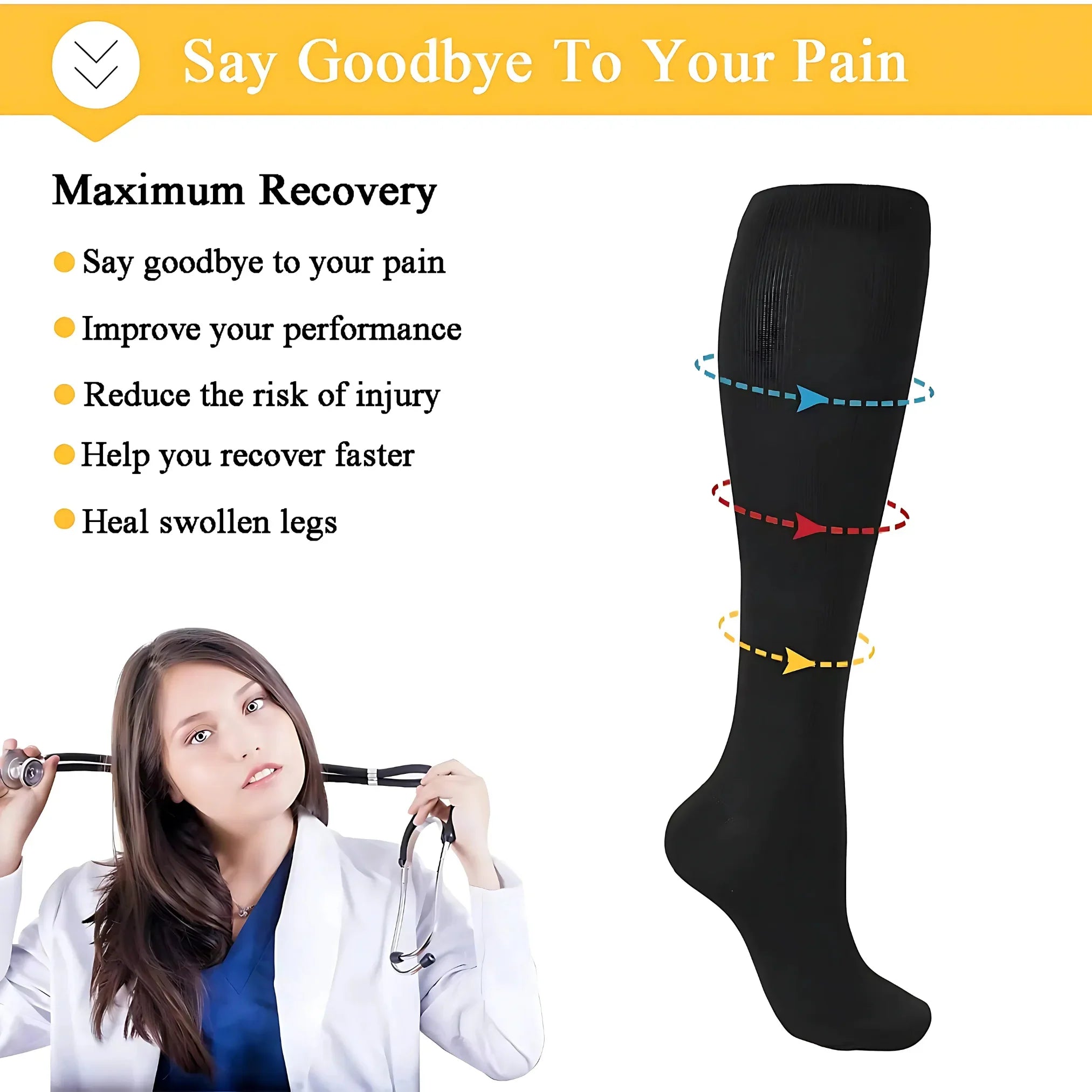 Unisex Compression Socks for Support