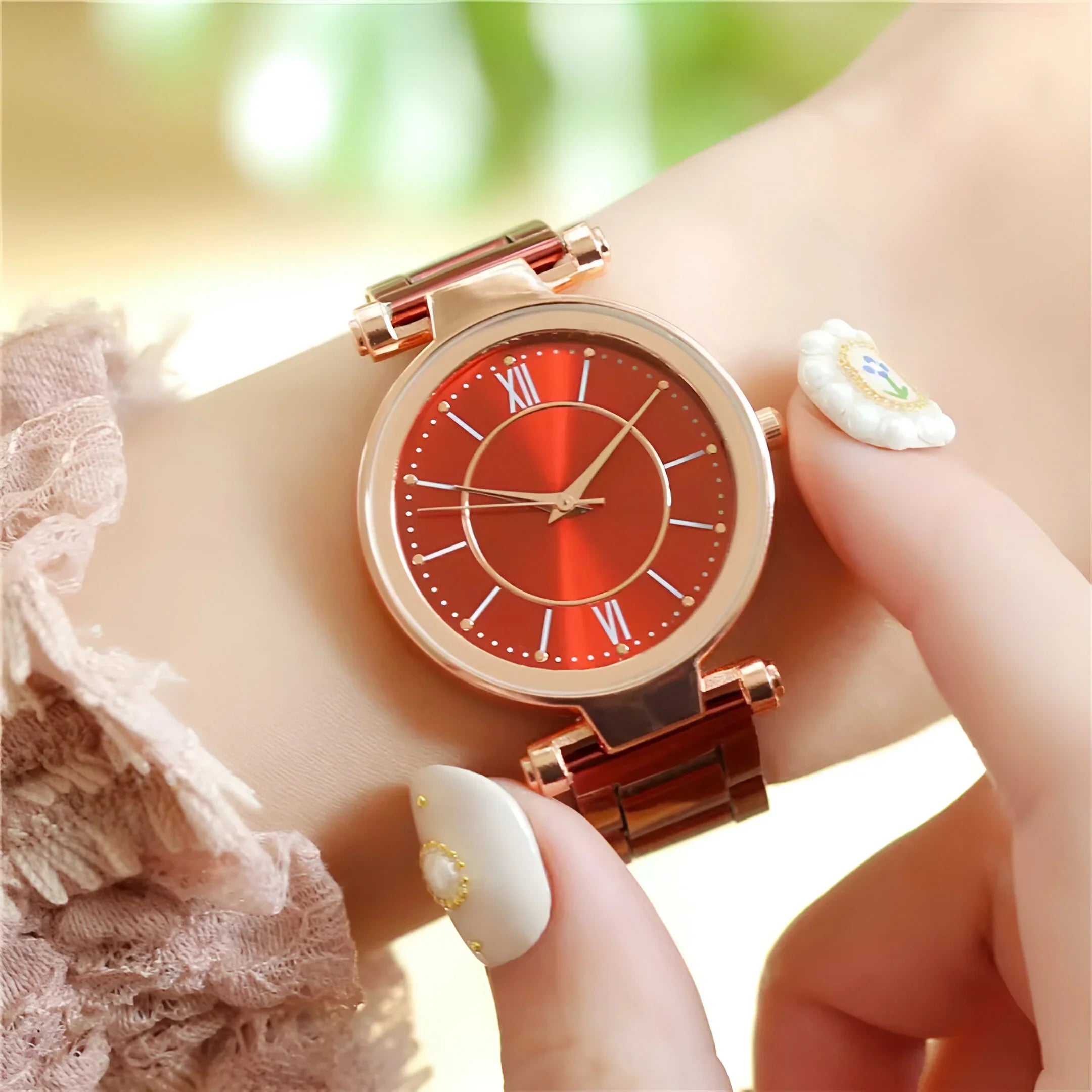 Stainless Steel Quartz Watch for Women