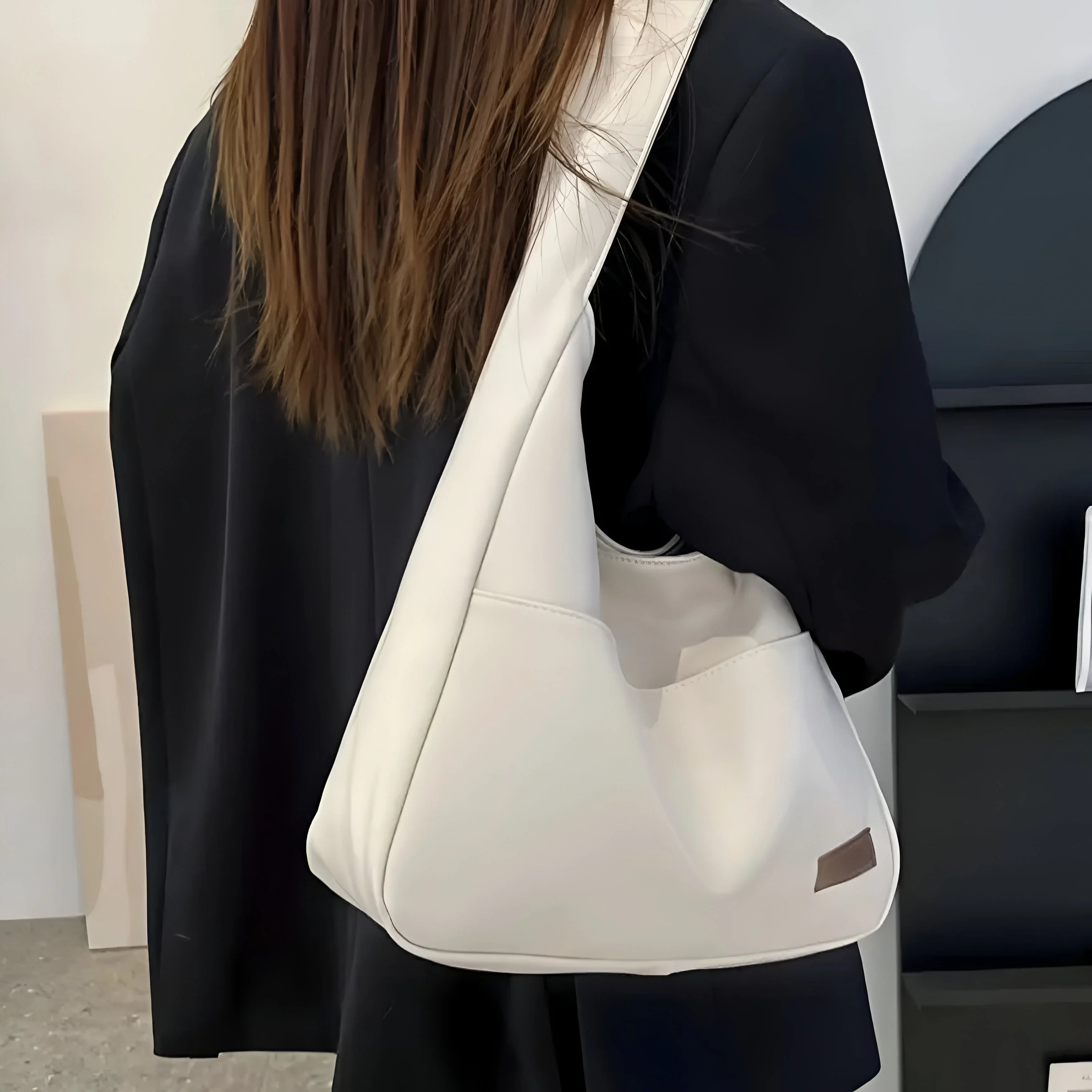 Women's Leather Shoulder Tote Bag