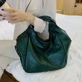 Large Leather Tote with Zipper Closure