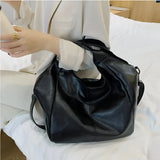 Large Leather Tote with Zipper Closure