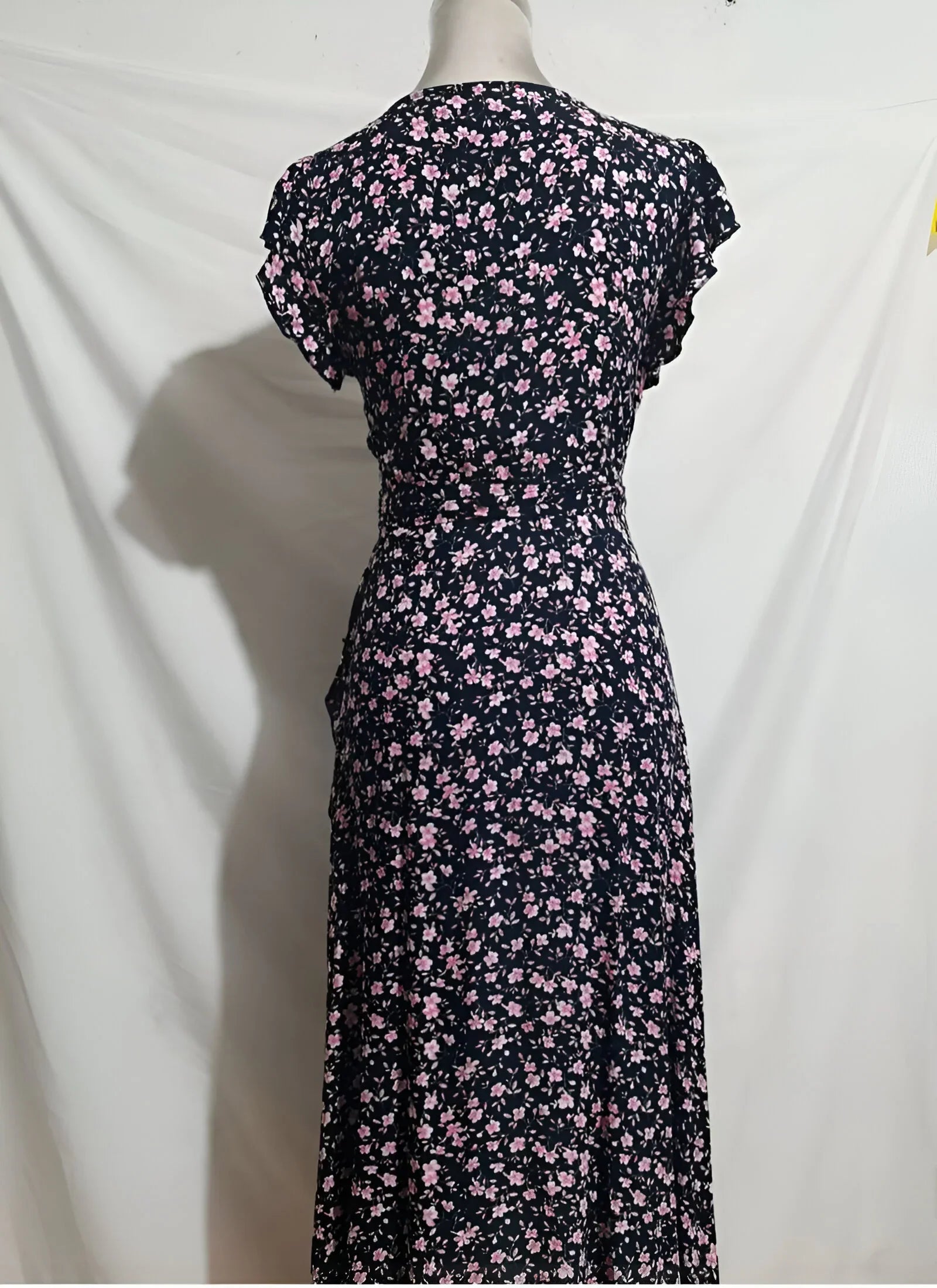 V-Neck Bohemian Floral Maxi Dress