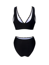 Leopard Print Swimsuit Two-Piece Set