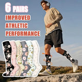 Compression Socks for Enhanced Support and Comfort (6 Pairs)