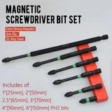 【LAST DAY SALE】PH2 Magnetic Screwdriver Bit Set - Drilling work no longer be complicated!