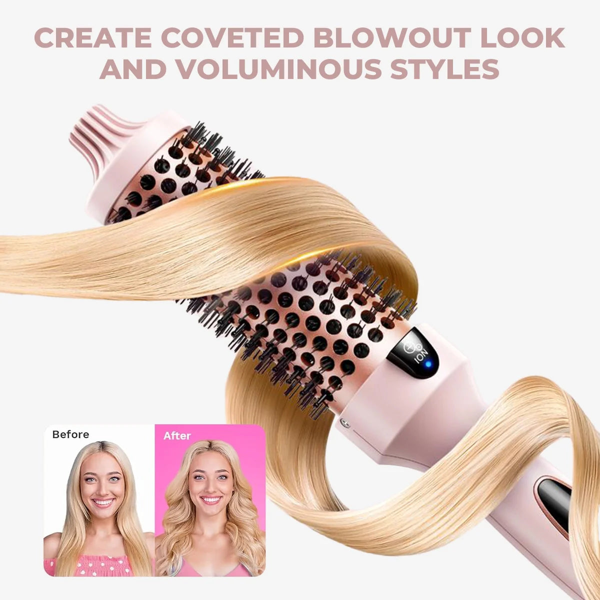 3-in-1 Pro Negative Ion Thermal Brush