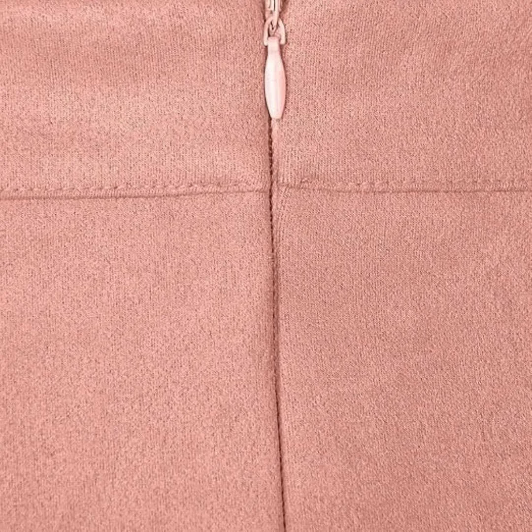 Women's high-waist faux suede mini skirt