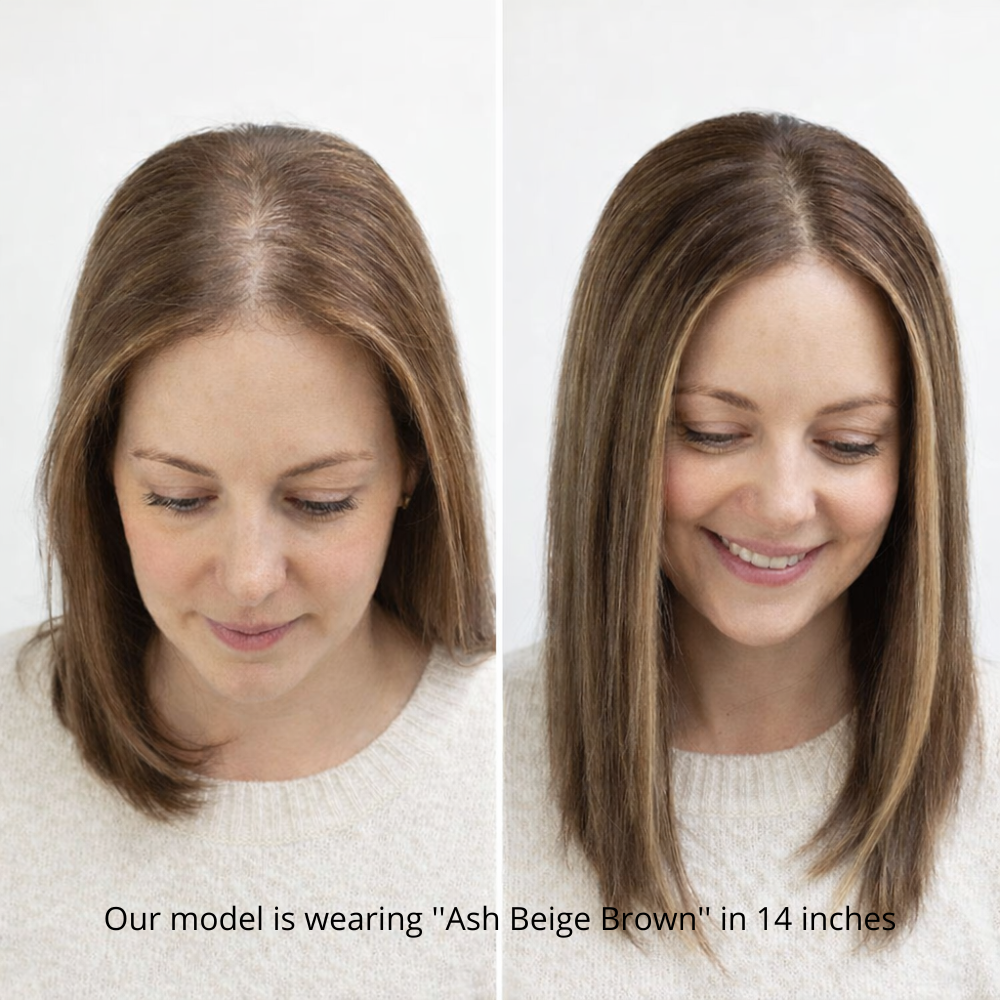 7" x 7.5" NOMARDIC Premium Mono Top Human Hair Topper