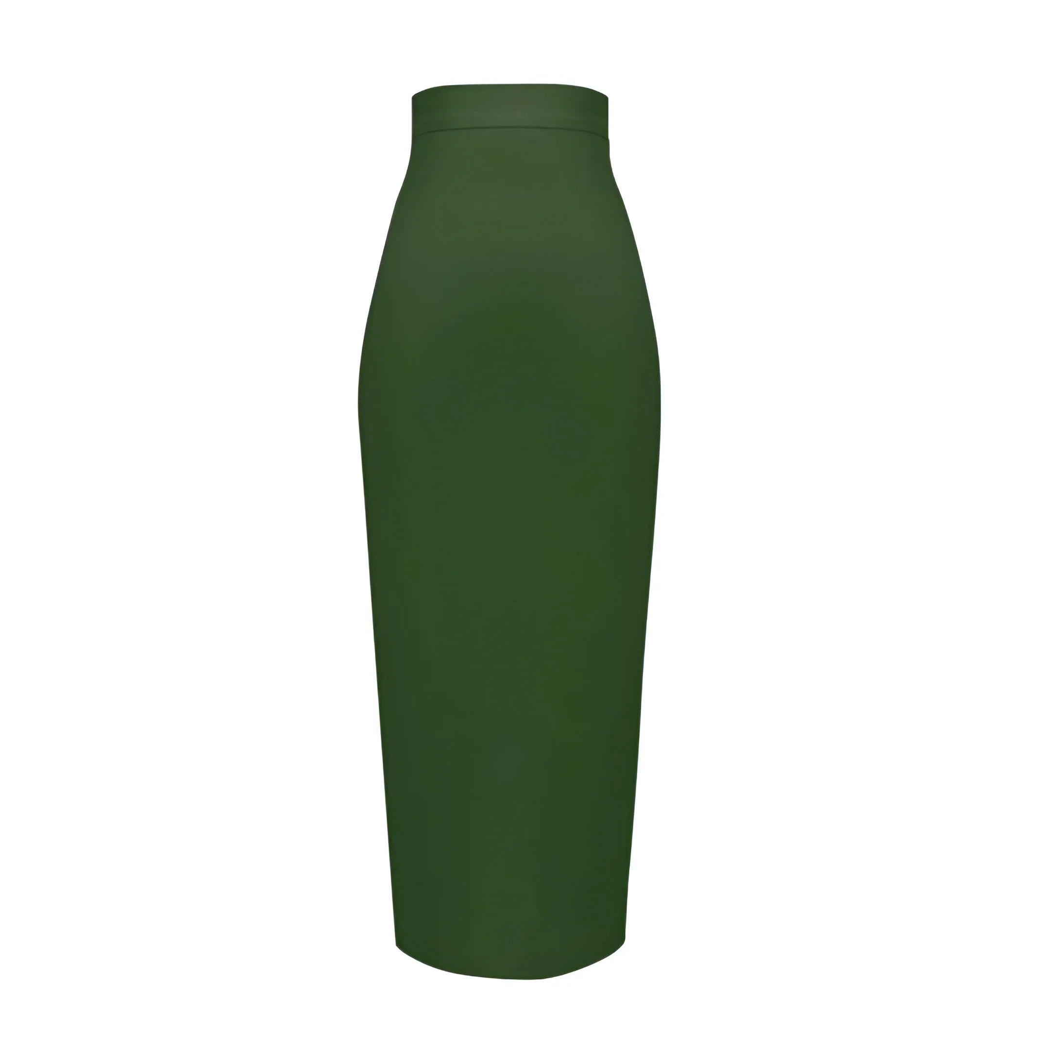 Elegant high-waist bodycon midi skirt