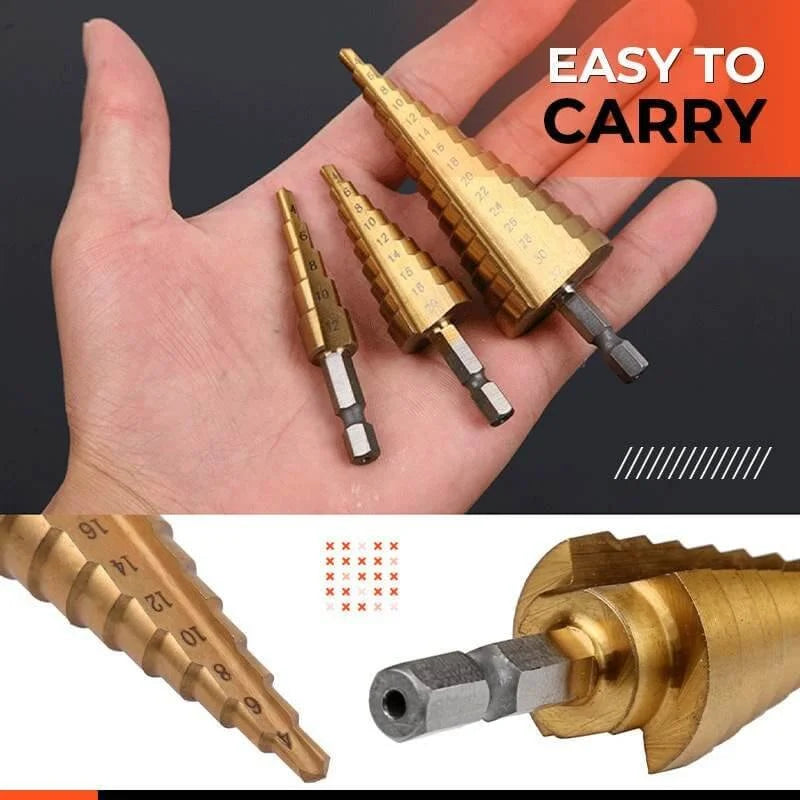 【LAST DAY SALE】Titanium Plating Drill Bit Set (6pcs)