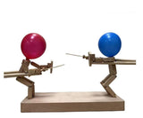 【LAST DAY SALE】Wooden fencing puppets game
