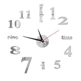 【LAST DAY SALE】TimeCraft™ - Modern Decoration Large 3D DIY Wall Clock Stickers