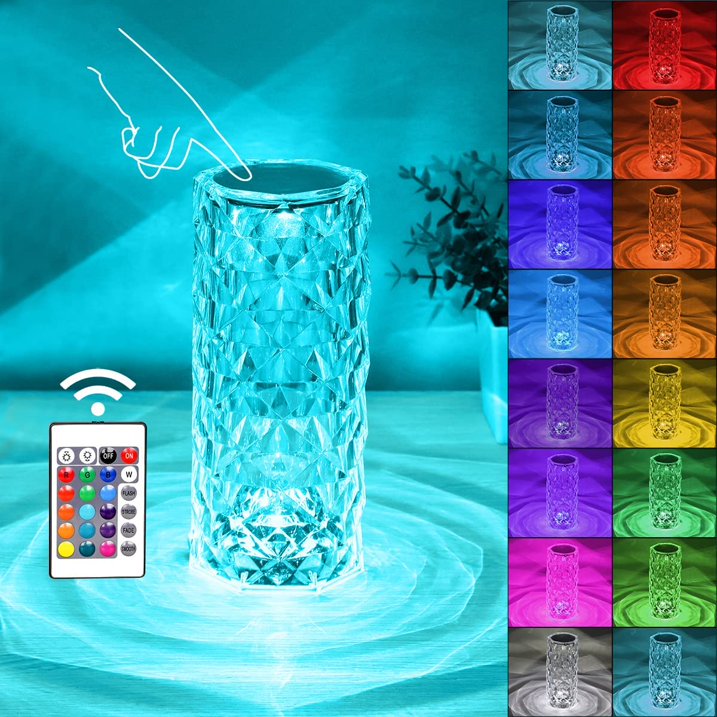 【LAST DAY SALE】RoseShine™ - Crystal Rose Night Lamp