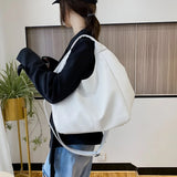 Large Leather Tote with Zipper Closure