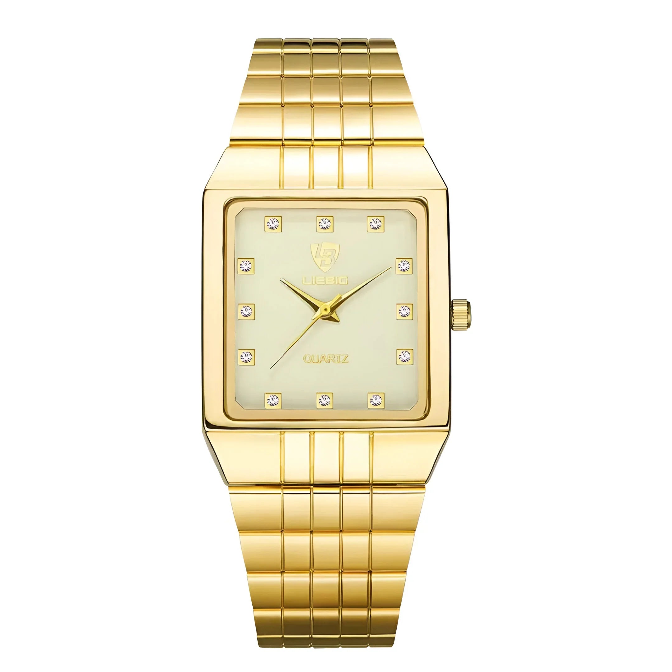Golden Quartz Watch for Men and Women