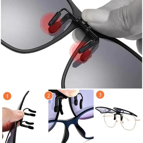 【LAST DAY SALE】ShadeMate™ - Polarized clip-on sunglasses
