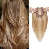 Silk-Top Human Hair Topper | Seamless Blend - Thin Hair Solution