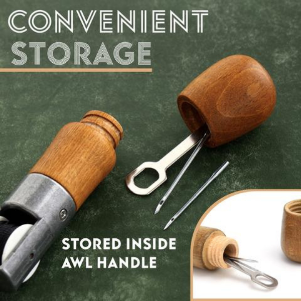 【LAST DAY SALE】Leather Sewing Awl Kit Hand Stitcher Set