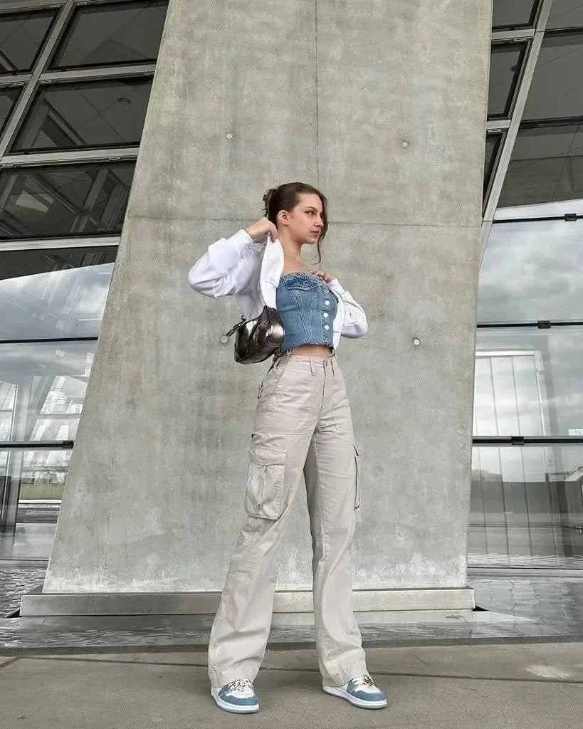Women's Adjustable Streetwear-Style Cargo Pants