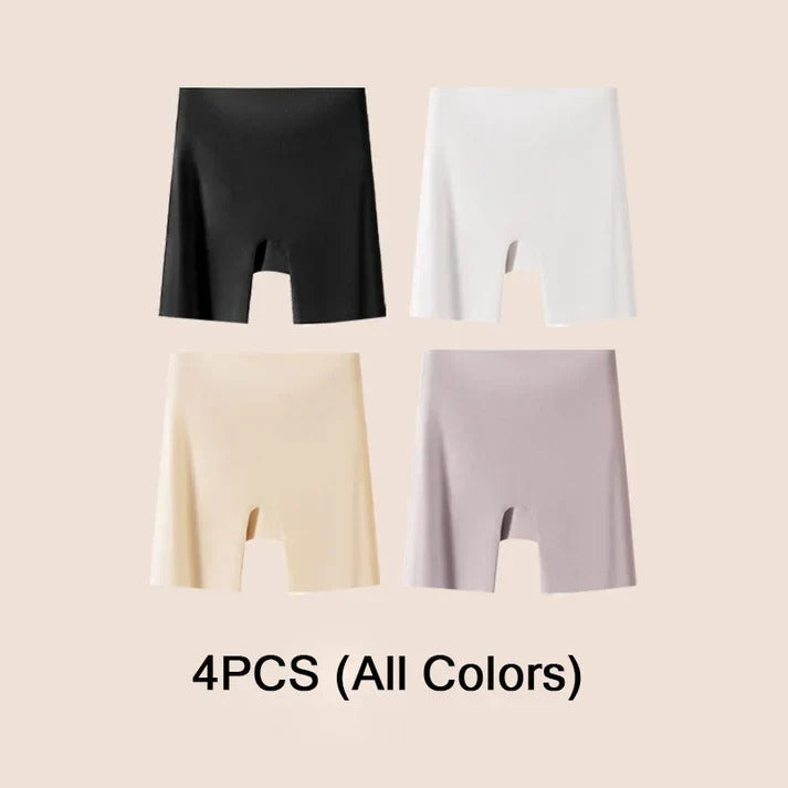 Women High-waist Silk Underwear with Tummy-control and Hip-lifting