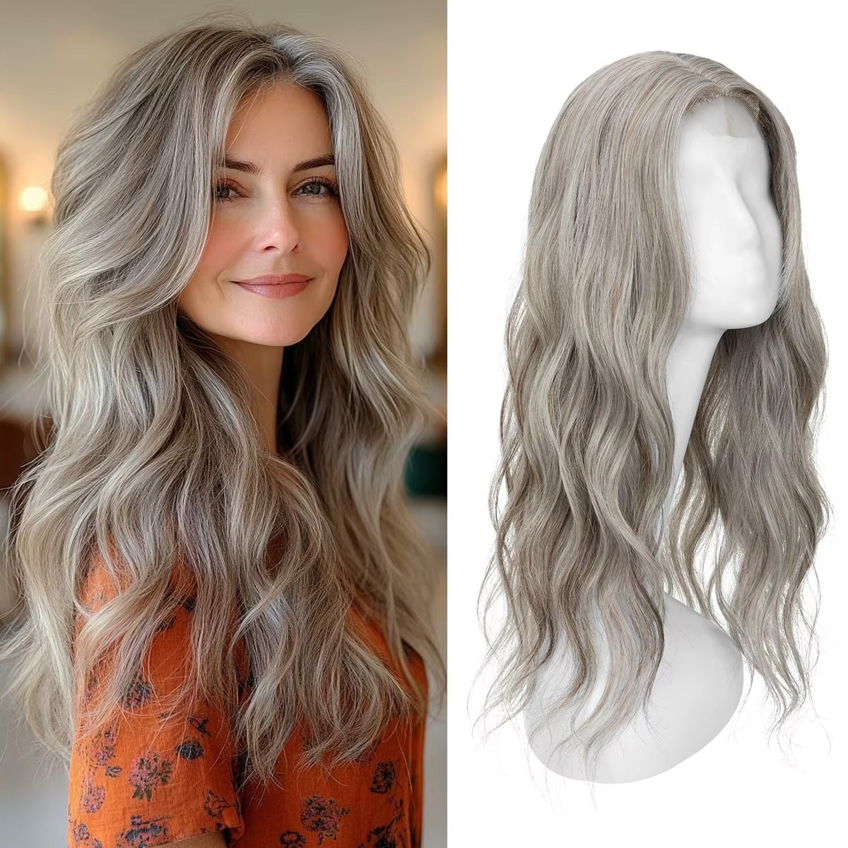6.5" x 6.5" NOMARDIC Premium Lace Front Wavy Hair Topper