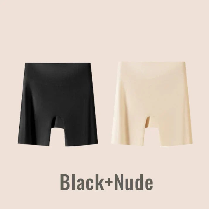 Women High-waist Silk Underwear with Tummy-control and Hip-lifting