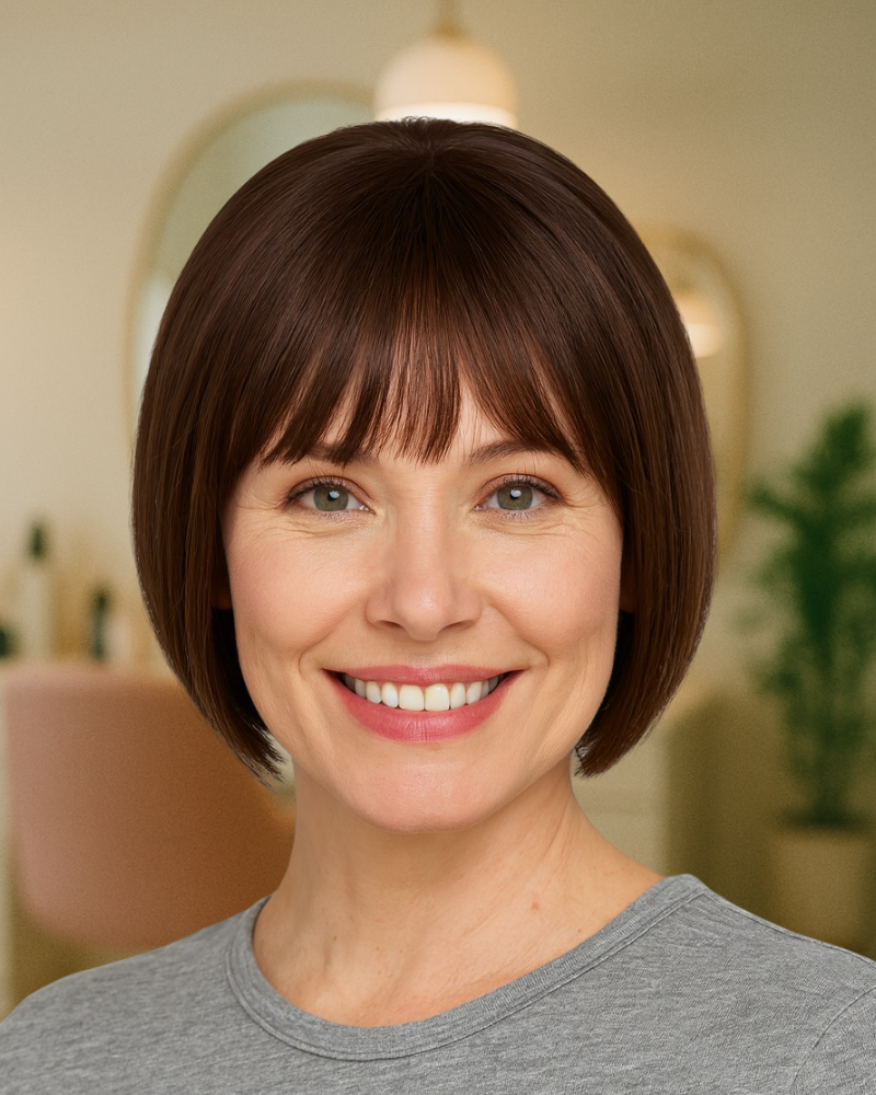 Hair Topper with Bangs | Fuller Hair Instantly