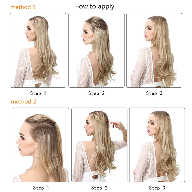 Straight Invisible Hair Extensions - Strong and indestructible