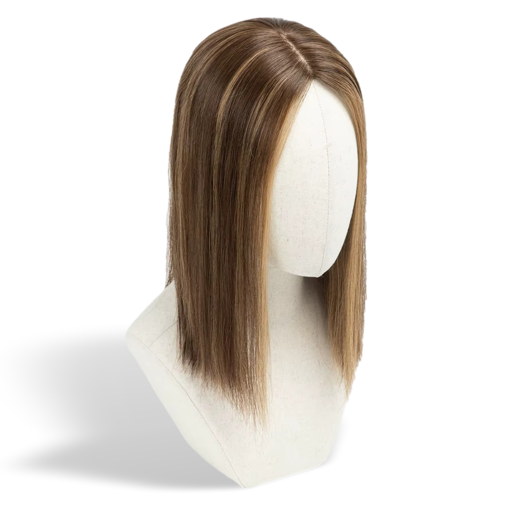 7" x 7.5" NOMARDIC Premium Mono Top Human Hair Topper