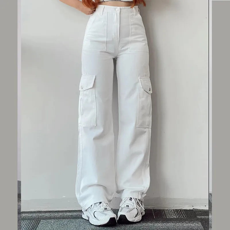 Vintage high-waisted wide-leg pants