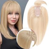 Women's Hair Toppers With Bangs | For Thinning Hair