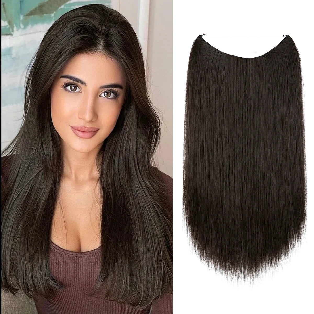 Straight Invisible Hair Extensions - Strong and indestructible