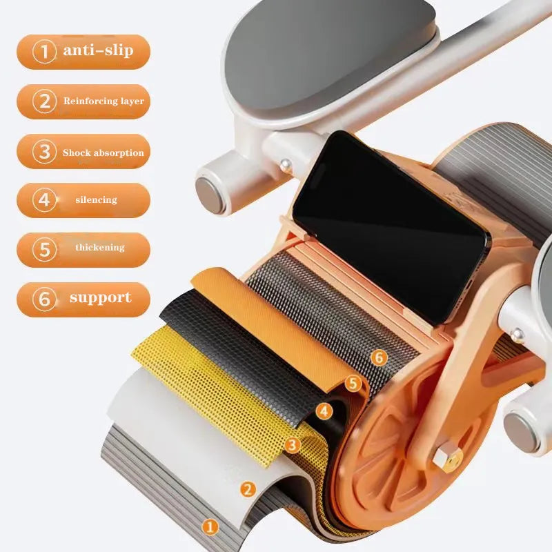【LAST DAY SALE】Elbow Support Rebound Abdominal Wheel