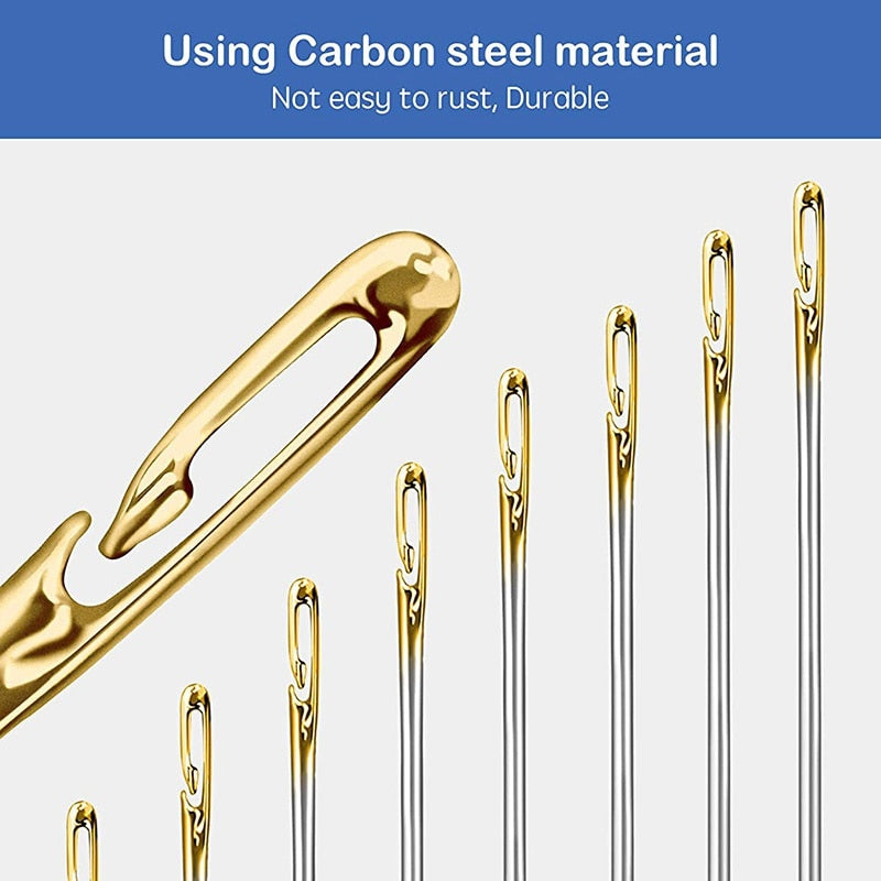 【LAST DAY SALE】Self Threading Sewing Needles