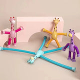 【LAST DAY SALE】Telescopic suction cup giraffe toy