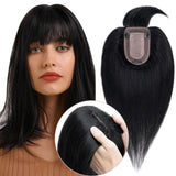 Women's Hair Toppers With Bangs | For Thinning Hair