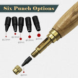 【LAST DAY SALE】6-in-1 Leather Punch Rotary Punch