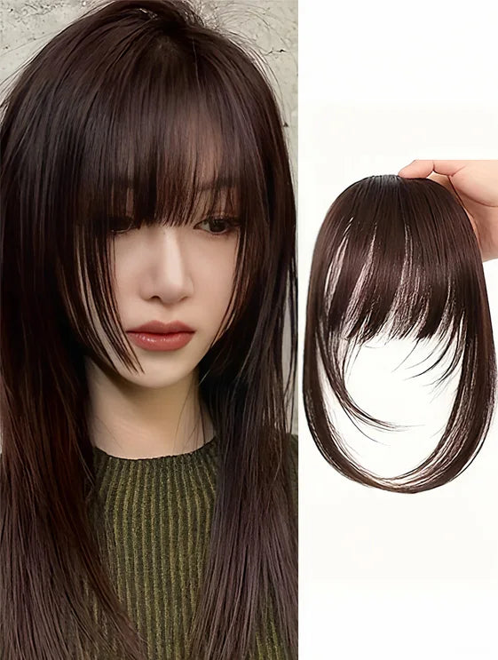Synthetic Hair Clip-In Bangs | Natural Bangs for Women