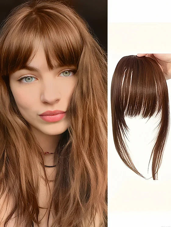 Synthetic Hair Clip-In Bangs | Natural Bangs for Women