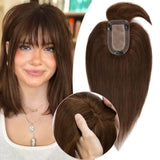 Women's Hair Toppers With Bangs | For Thinning Hair