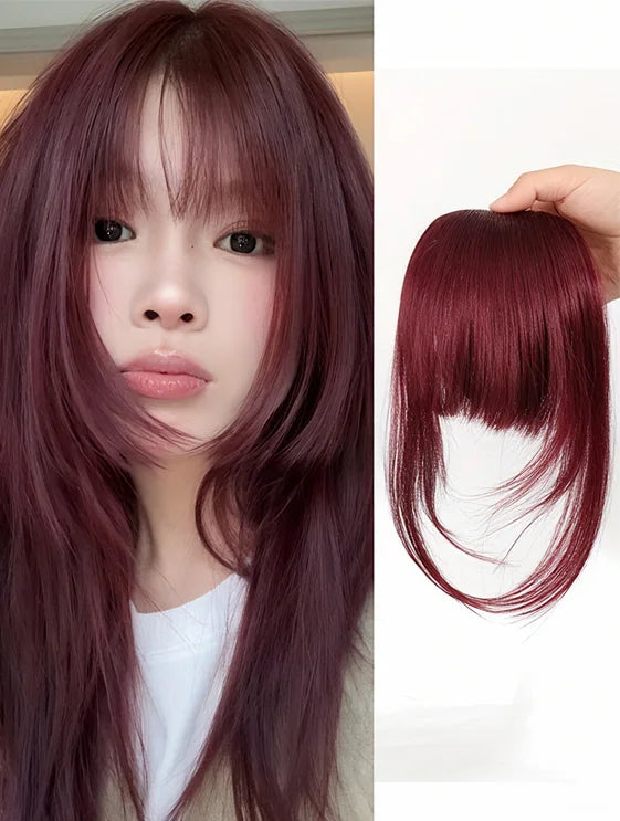 Synthetic Hair Clip-In Bangs | Natural Bangs for Women