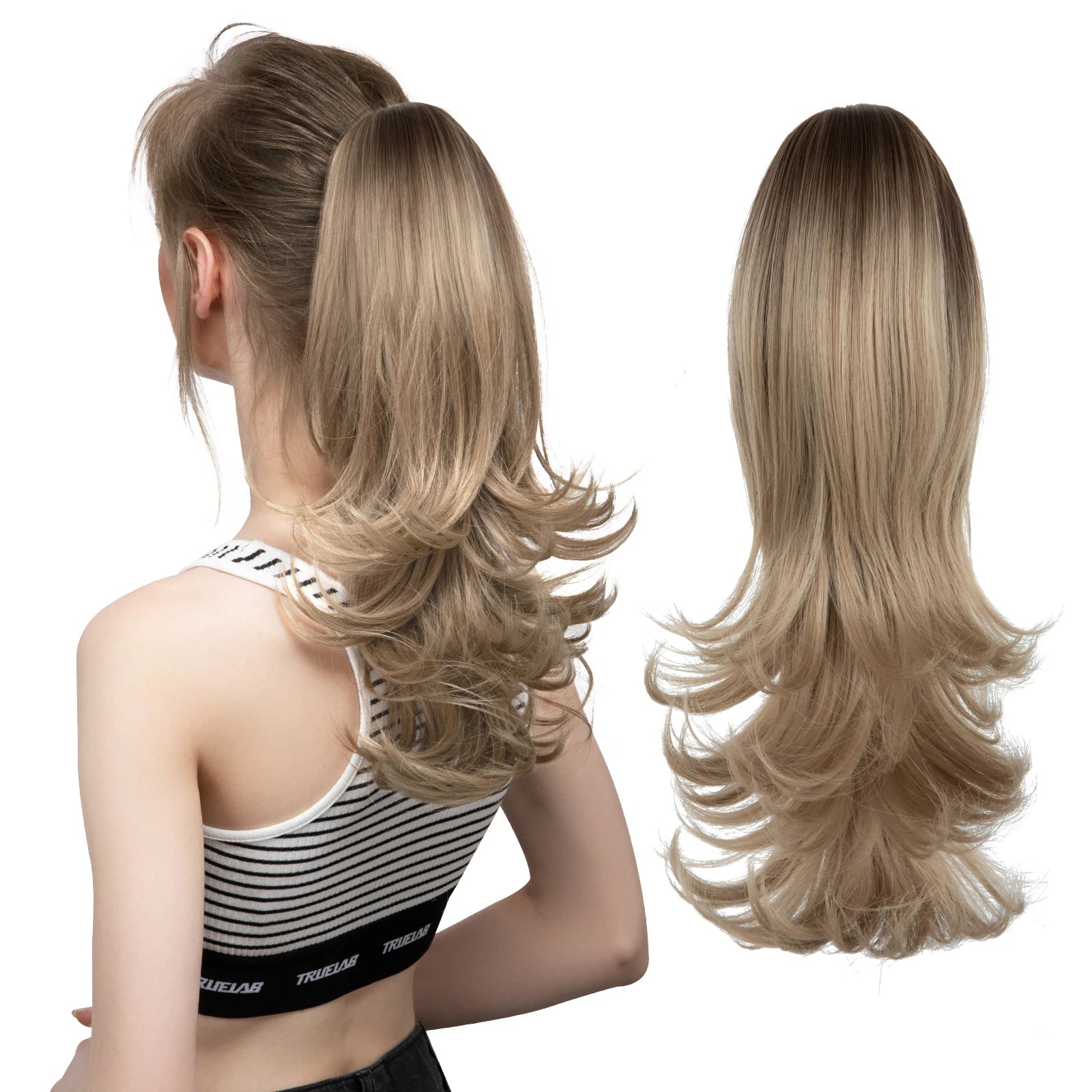 Wavy Clip-in Ponytail Hair Extension | 14" Hairpiece