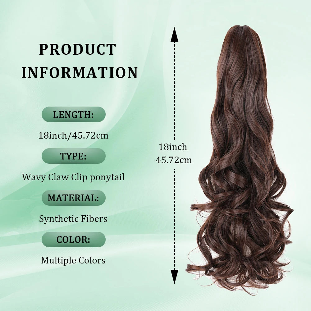 Curly Ponytail Clip-in Extension | Claw Clip-in Hairpiece