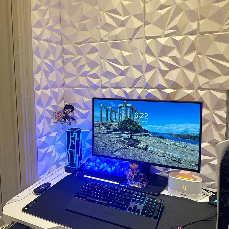 3D Self-Adhesive Wall Panel Tile - Abstract