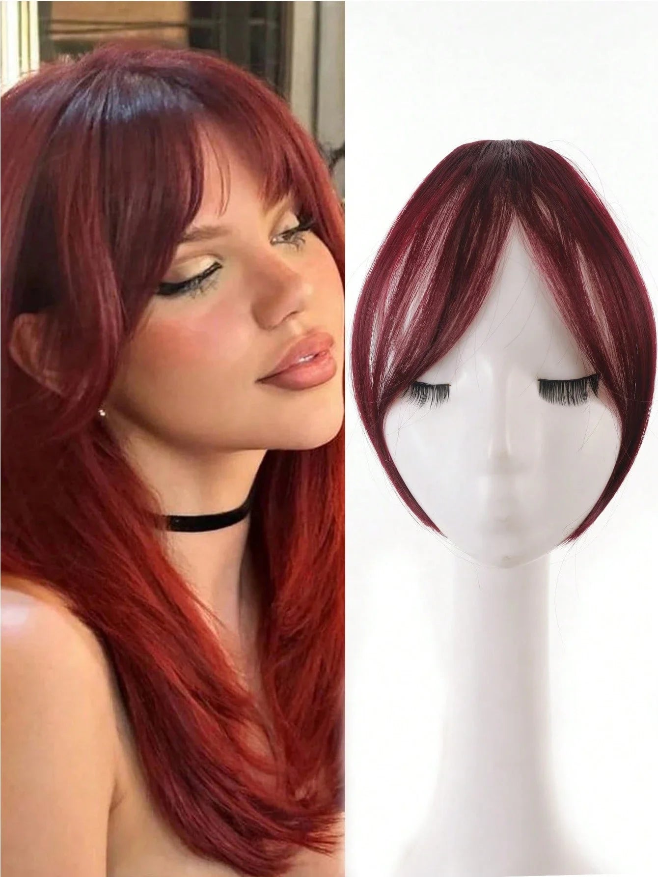 French Middle-Part Clip-In Bangs | Natural & Seamless