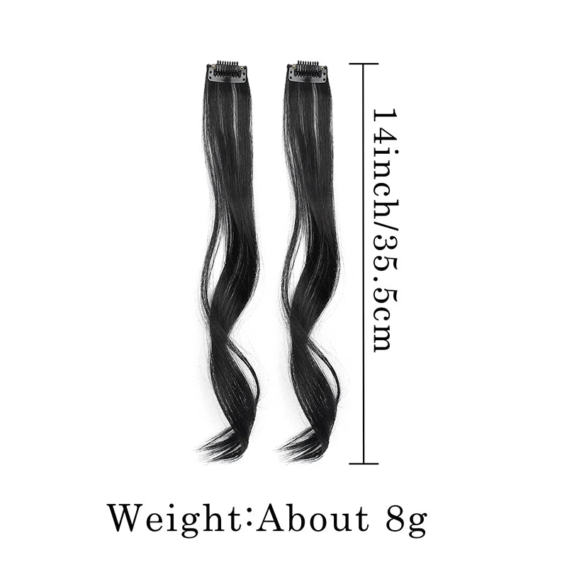 Long Side Air Bangs | Wavy Curly Clip-in Bangs