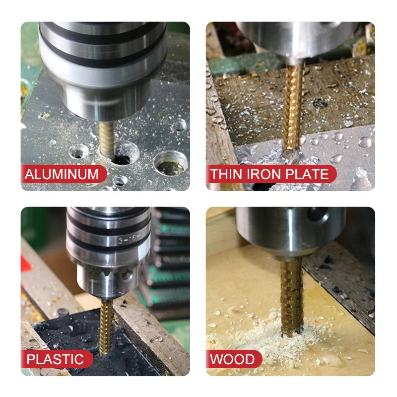 【LAST DAY SALE】Titanium Plating Drill Bit Set (6pcs)