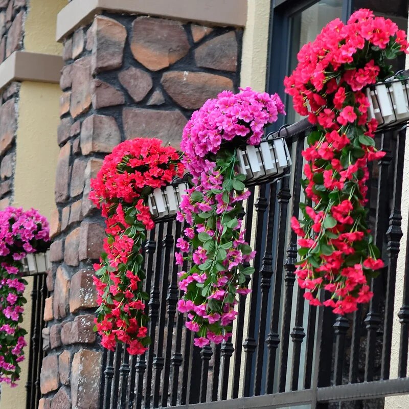 【LAST DAY SALE】Vivid Artificial Hanging Orchid Bunch