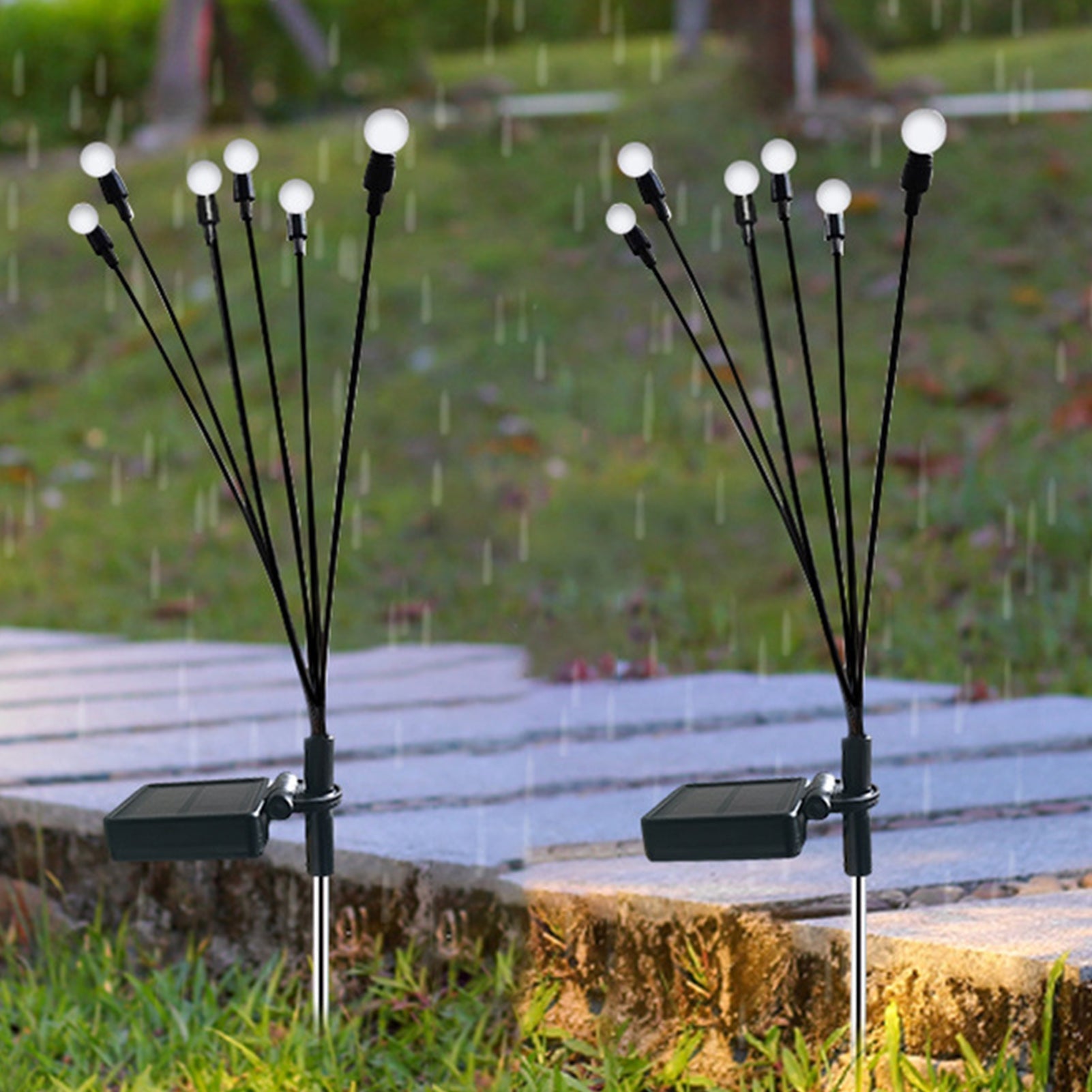 solar powered firefly lights